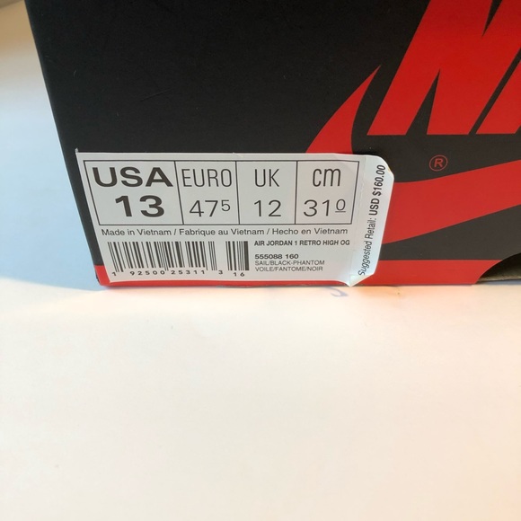 !!!SOLD!!! AIR JORDAN 1 RETRO HIGH “PHANTOM RED” - Picture 7 of 9